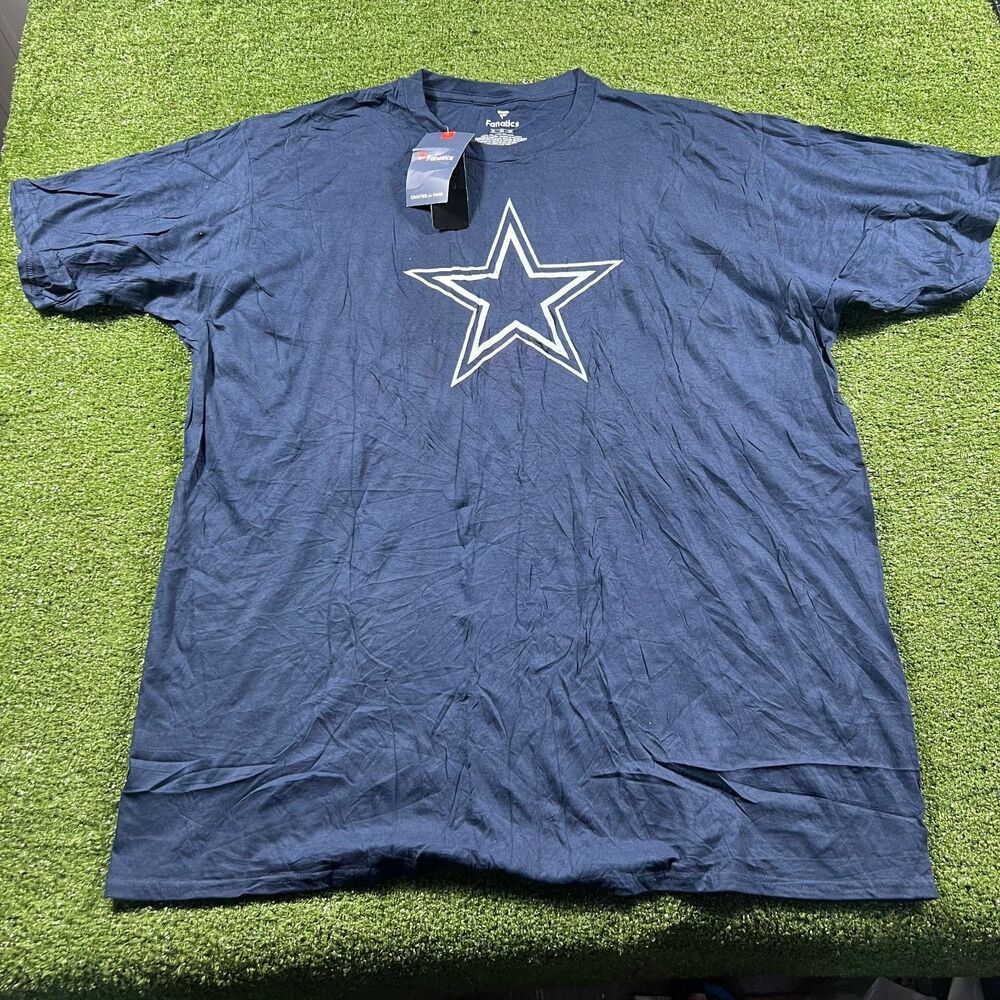 Fanatics Dallas Cowboys Star Logo T-Shirt Mens 3XL Navy NFL Short Sleeve Tee
